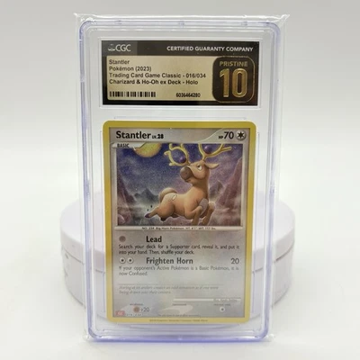 Pokémon TCG Stantler 016/034 Classic Card Holo CGC Pristine 10 2023 Pokemon - Image 1 of 4