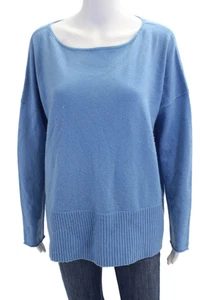 Maglione Diane Von Furstenberg donna lana girocollo manica lunga blu taglia L - Foto 1 di 5