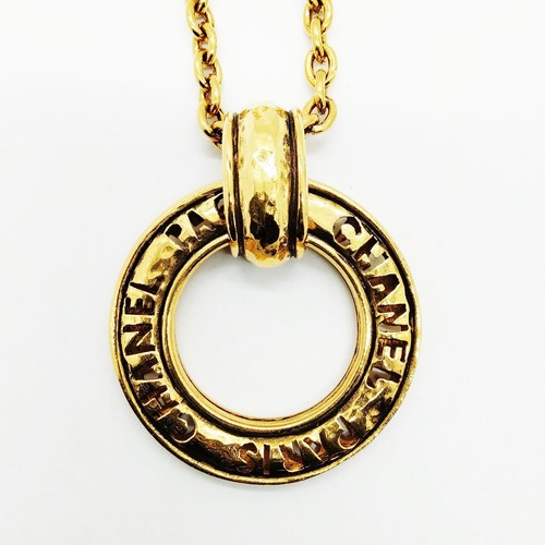 Collana con ciondolo Chanel oro 3271303