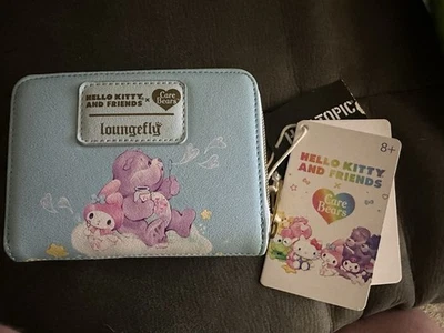 Nueva Cartera Loungefly Sanrio Hello Kitty X Care Bears Difícil de Encontrar Foto 1 de 4