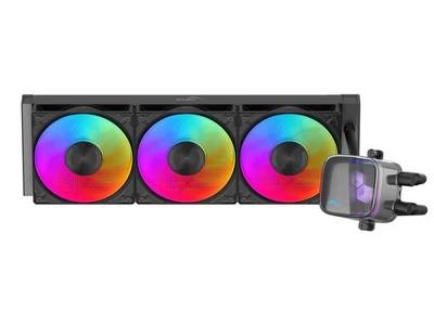 Enfriador de CPU líquido SAMA L70 360 mm enfriador AIO con efecto espejo infinito ARGB 3x1 Foto 1 de 3