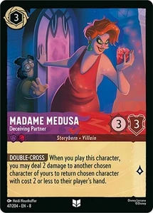 x4 Madame Medusa - Deceiving Partner - 47/204 - Uncommon Lorcana DLC08 Reign of  - Bild 1 von 1