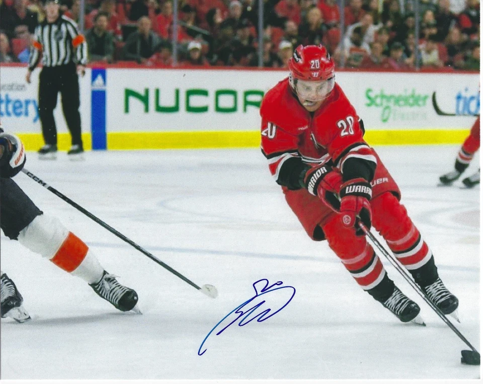 SEBASTIAN AHO Signed 8.5 x 11 Photo Signed REPRINT Hockey CAROLINA HURRICANES - Image 1 of 1