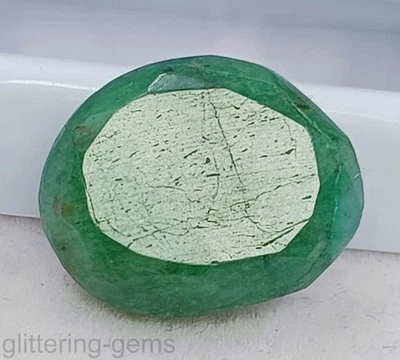 Green Emerald 17.00 Ct Natural Oval Cut 18x14 mm Certified Loose Gemstone 5DNR - Image 1 of 4