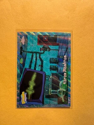 2025 Topps SpongeBob SquarePants Karen Plankton #'d /75 FLOWERCLOUD #30 1 - Image 1 of 3