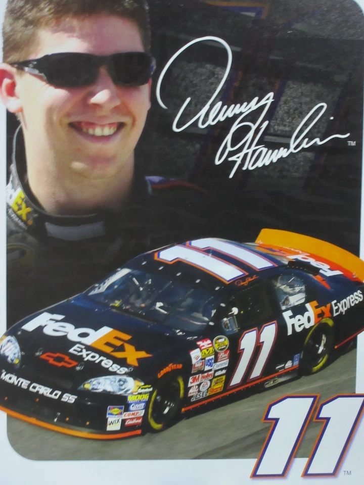 Denny Hamlin #11 New US-Made NASCAR Tin Sign 12 1/2" X 16" - Image 1 of 3