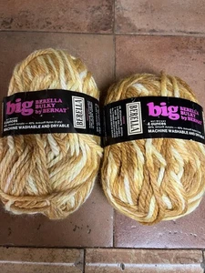 2 hilos Bernat Berella voluminosos vintage años 70 Ombré acrílico mezcla nailon color 8616 - Imagen 1 de 5