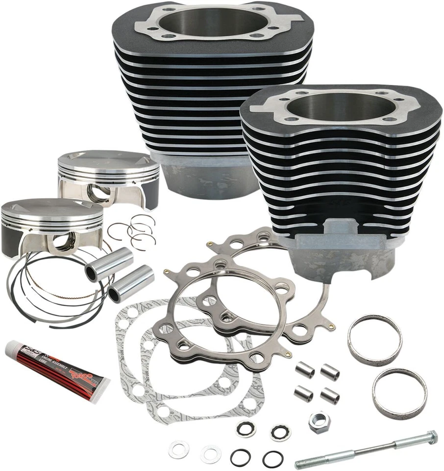 S&S Cycle Motorcycle Motorbike Big Bore Cylinder Kit Black | Vendor #910-0221 - Image 1 of 1