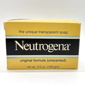Vintage 1981 Neutrogena Seife in Box Original Formel unparfümiert 3,5oz 1980er - Bild 1 von 6