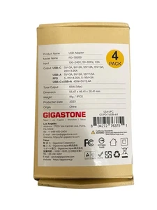 Gigastone 65W USB C & USB A Ladegerät GaN Power Go PPS, 4er Pack - Bild 1 von 3