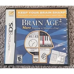 Brain Age 2: More Training in Minutes a Day – Nintendo DS – CIB– Tested Working - Picture 1 of 7