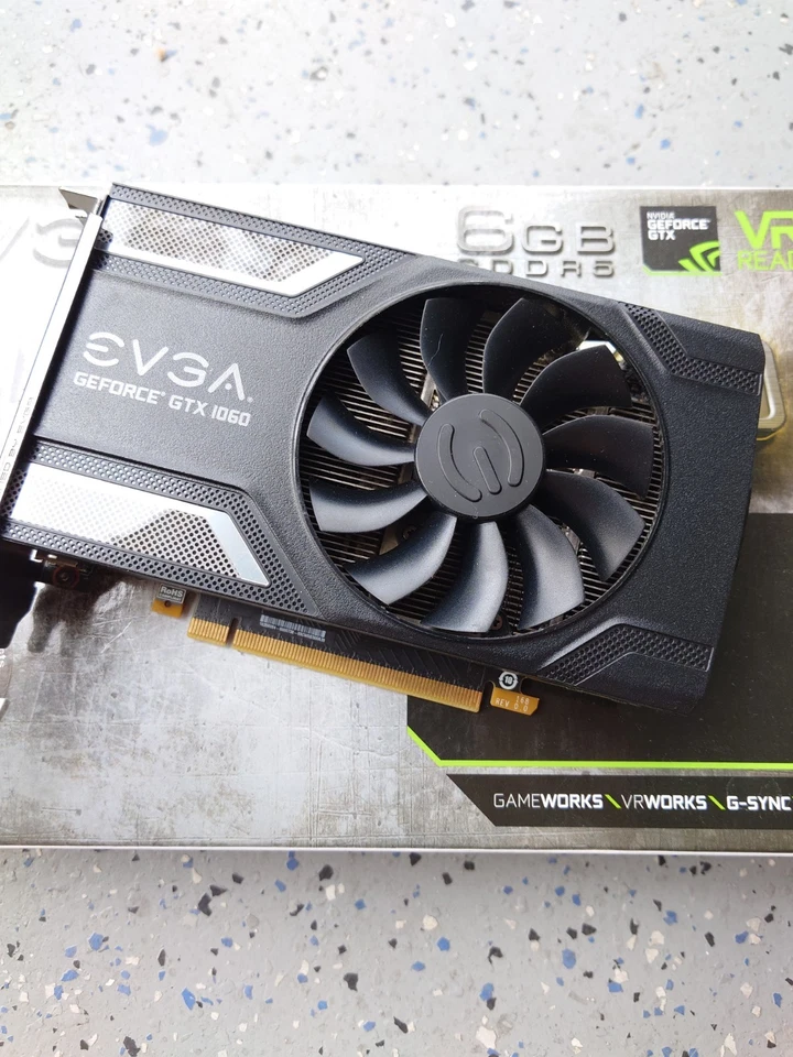 EVGA NVIDIA GeForce GTX 1060 6GB GDDR5 Graphics Card - ‎06G-P4-6163-KR - Image 1 of 1