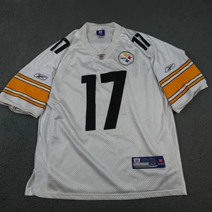 Vintage Pittsburgh Steelers Jersey Mens 2XL White NFL Football Wallace 17 Reebok - Picture 1 of 13