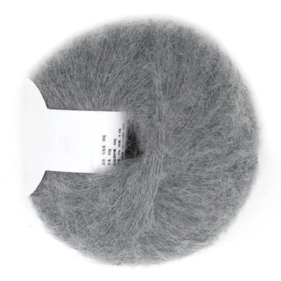 (hellgrau) Beliebte Weiche Mohair Pashm Stricken Angora Lange Wolle Garn Hei DN - Bild 1 von 4