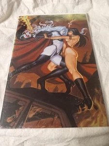 VAMPIRELLA/LADY DEATH: THE REVENGE #1 METAL-TEX VIRGIN EDITION 2000 - Bild 1 von 12