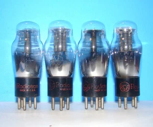 No type 76 RCA radio audio amplifier vacuum 4 tubes valves tested ST shape 276 - Picture 1 of 3