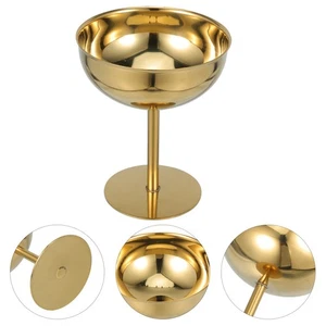  Cuencos de postre para helado tazas pequeñas de acero inoxidable contenedor de metal - Imagen 1 de 9