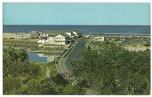 Ogunquit Beach Maine Aerial View Vintage Postcard - Picture 1 of 2