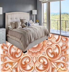 3D Delicate Flowers 88 Floor WallPaper Murals Wall Print Decal AJ WALL CA Lemon - Picture 1 of 6