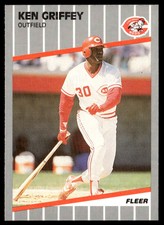 1989 Fleer Update #U-84 Ken Griffey   Baseball Cincinnati Reds