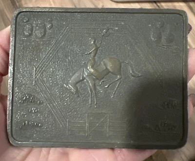 Cinturón de caballo de rodeo Bergamont Brass Works Championship hebilla occidental Foto 1 de 4