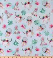 One PCS Cotton Fabric Pre-Cut Cotton cloth Fabric for Sewing Cactus D33