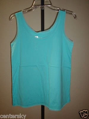 NEW HUE SLEEPWEAR WOMEN'S A LINE PAJAMA LOUNGE SLEEP TANK TOP BLUE RADIANCE S - Image 1 of 3