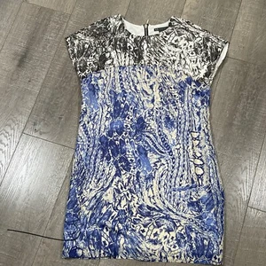 Armani Exchange Damen Hemdblusenkleid bedruckt Größe 8 - Bild 1 von 5
