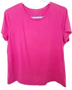 Nautica Womens XL T-Shirt Pink Short Sleeve Shirt Beach Pickleball Athleisure - Picture 1 of 4