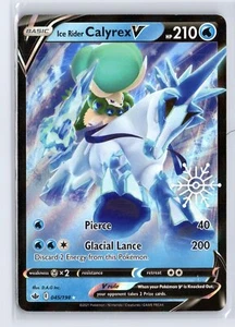 POKEMON SWSH06: Chilling Reign #045/198 Ice Rider Calyrex V - Picture 1 of 2
