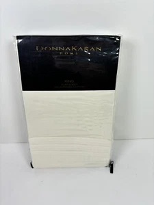 Donna Karan Home 510 Supima Cotton Sateen King Flat Sheet Ivory $175 - Picture 1 of 3