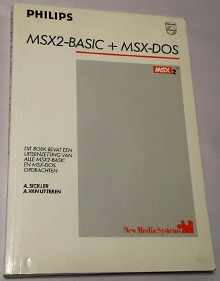 Philips MSX2 Basic + MSX-DOS DUTCH Instruction Booklet Vintage 1986 Manual - Image 1 of 4