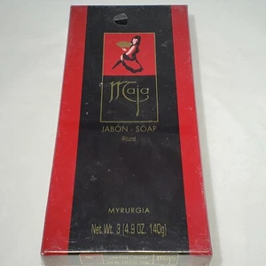 Maja Myrurgia Jabon Round Soap Set of 3 x 4.9 oz Scent of Seduction Spain Sealed - Imagen 1 de 5