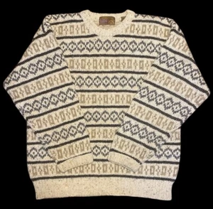 Vintage 90s Wool Blend Sweater Authentic Issue Adult Size XL Pullover Crewneck - Picture 1 of 8