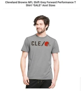 🏈🏈CLEVELAND BROWNS 47 BRAND NFL MEN'S T-SHIRT - SIZE S 🏈🏈FREE SHIPPING  - Picture 1 of 3