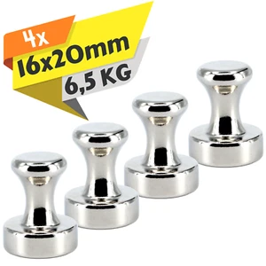 Neodym Pinnwand Magnet 6,5KG Stark Kegelmagnet Pin Kühlschrank Magnete N52 16mm - Bild 1 von 5