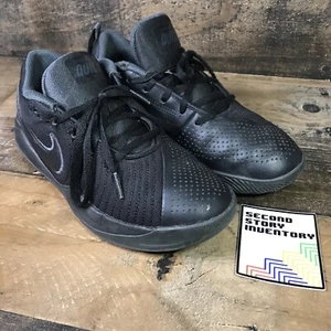 Nike Youth Size 5 Y Team Hustle Quick 2 Kids Sneakers Black AT5298-001 - Picture 1 of 11