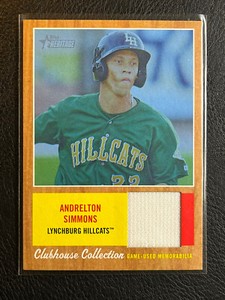 2011 Topps Heritage Minor League Edition Blue Tint /199 Andrelton Simmons