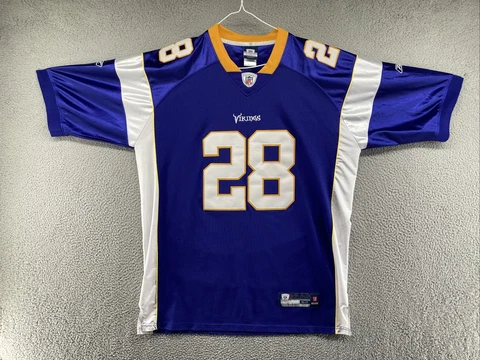 Minnesota Vikings Adrian Peterson #28 Reebok Authentic NFL Jersey in Size 52 Cover