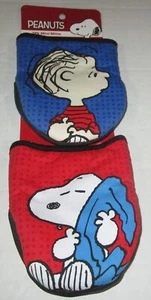 Paquete de 2 cacahuetes Mini Mitones ~ 5.5" x 7" ~ SNOOPY- LINUS - Imagen 1 de 1