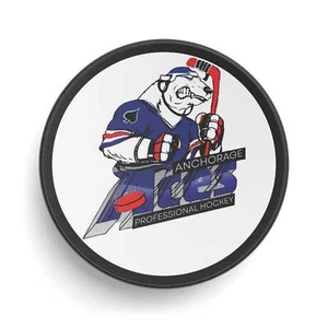 Anchorage Aces Mascotte Logo Hockey Puck - Foto 1 di 5