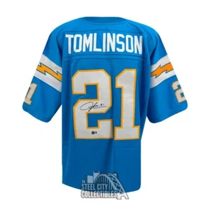 LaDainian Tomlinson Autographed San Diego Blue Mitchell & Ness Jersey - BAS - Picture 1 of 2