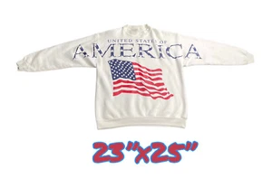 Sudadera De Colección Estados Unidos de América Cuello Redondo Años 90’s Big Spell Out Grande/XL - Imagen 1 de 9