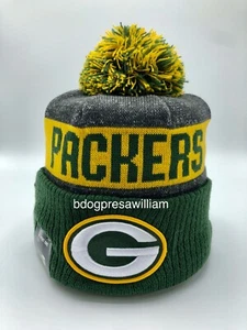New Era NFL Green Bay Packers 2016 Sport Pom Knit Hat On-Field Beanie. - Picture 1 of 7