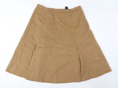 Marks and Spencer Beige A-Line Women's Skirt - M - Image 1 of 4