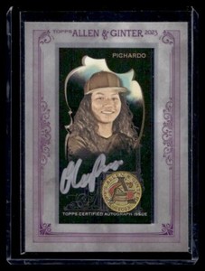 2023 Topps Allen & Ginter X #MA-OPI Olivia Pichardo Mini Framed Auto #02/25