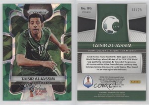 2018 Panini Prizm World Cup Green Crystal Prizm /25 Taisir Al-Jassim #176