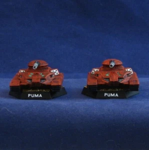 2 Painted Puma Tanks, House Kurita, Catalyst Battletech Ral Partha OOP Metal - Picture 1 of 6