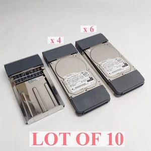 Hitachi Apple Xserve 4*IC35L180AVV207-1 180GB 6*HDS722525VLAT80 250GB HDD LOT 10 - Picture 1 of 11