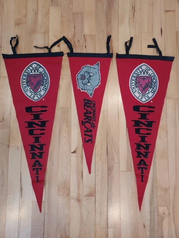 University Of Cincinnati Bearcat Pennants  set of 3 Cover